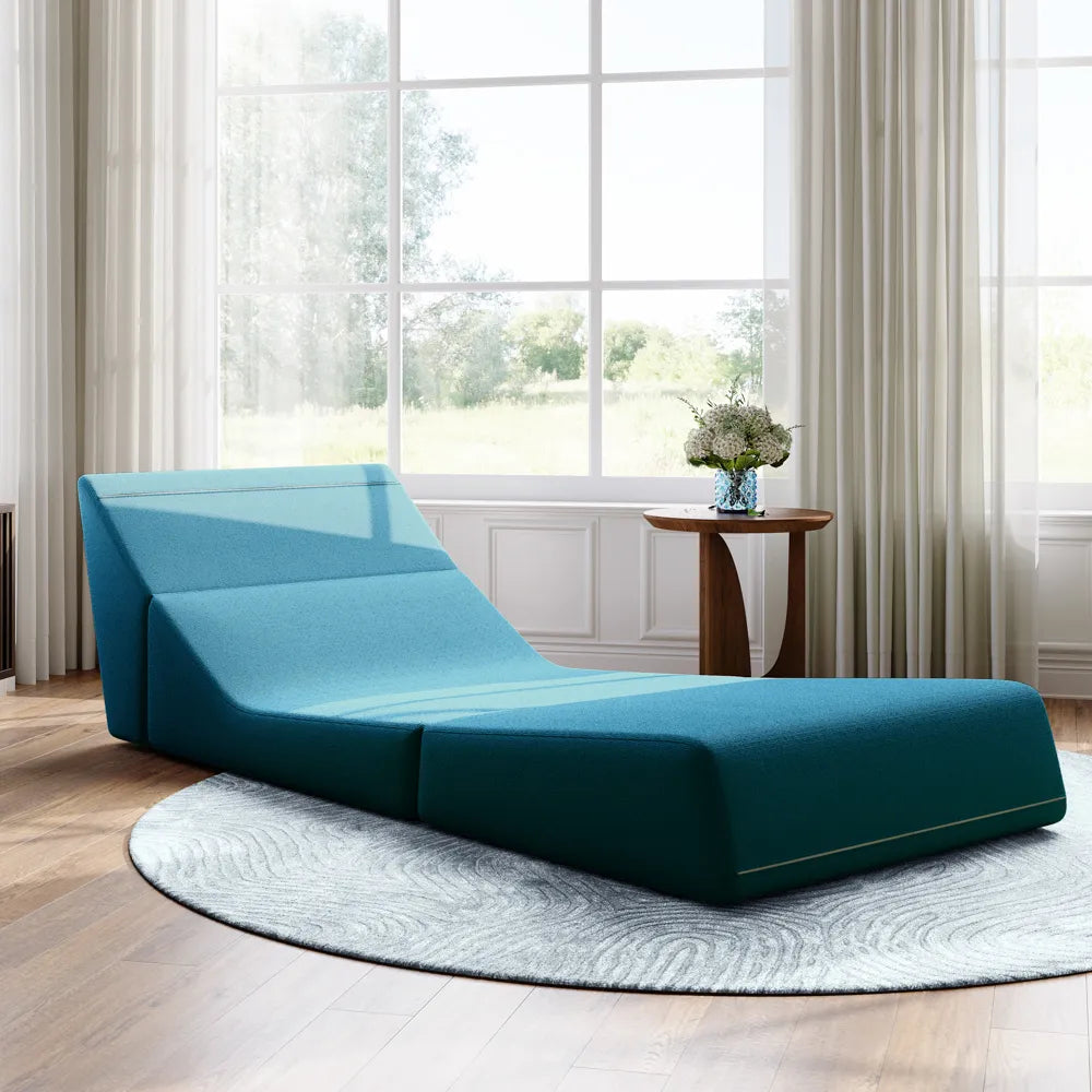 Blue Folding Sofa Bed