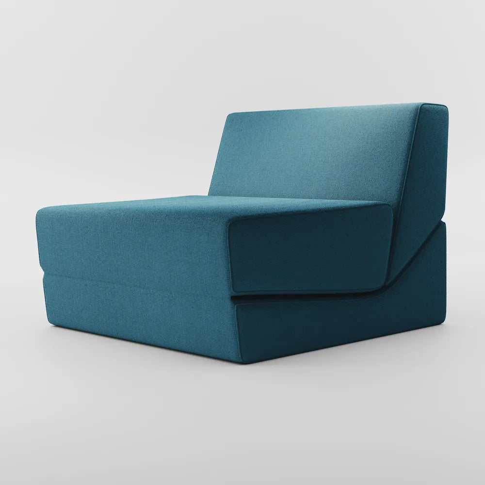 Blue Folding Sofa Bed