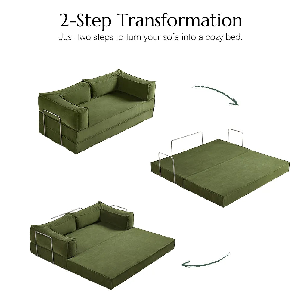 King Size 3-Seater Fold Out Sofa Bed