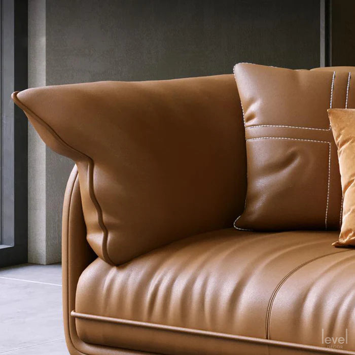 Canvas Genuine Leather Sofa