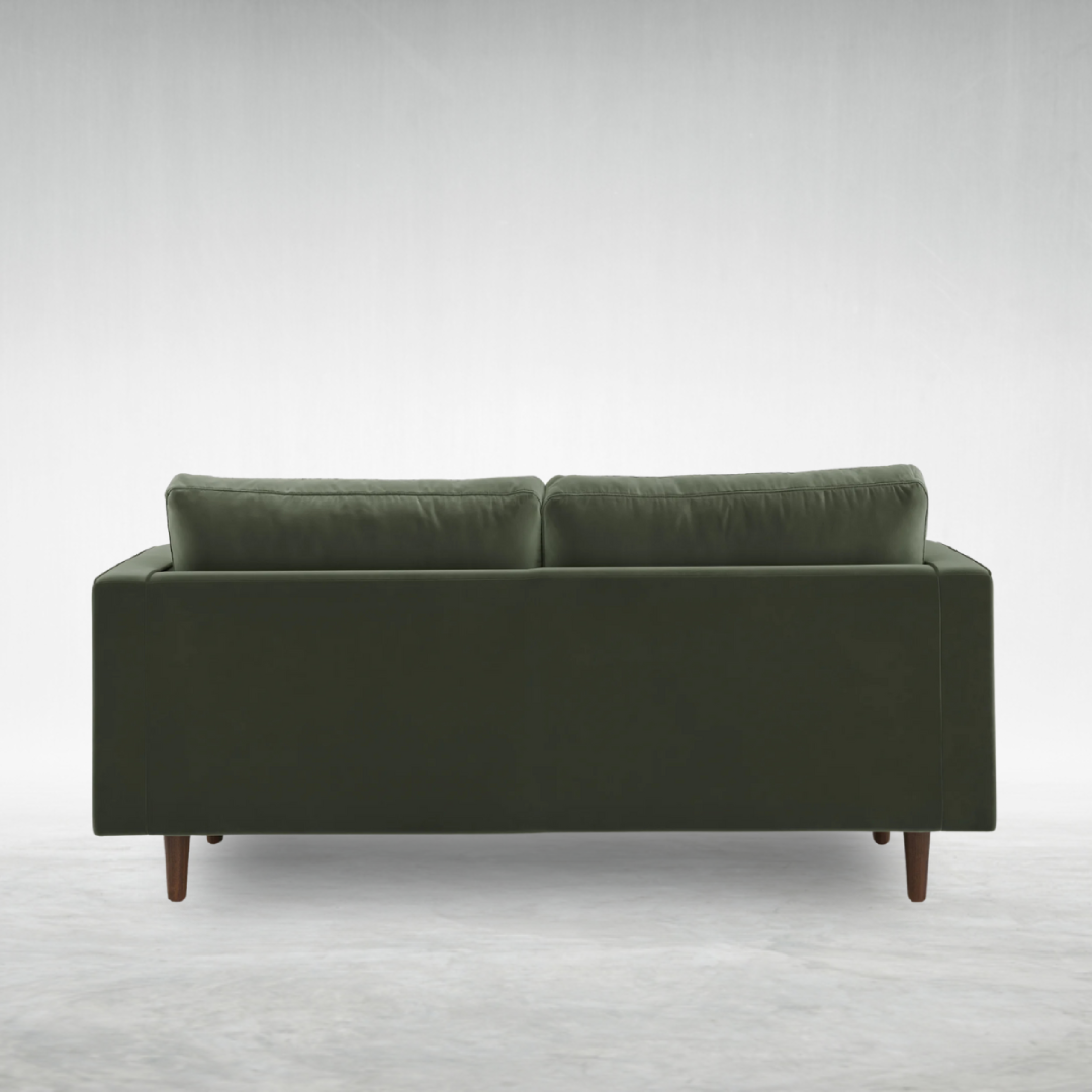 2" Tufted Velvet Loveseat - Plush Pacific Green