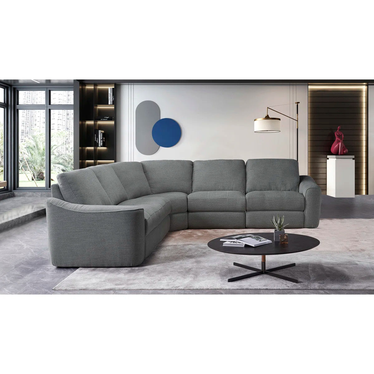 Shaddock - 5PC sectional Recliner