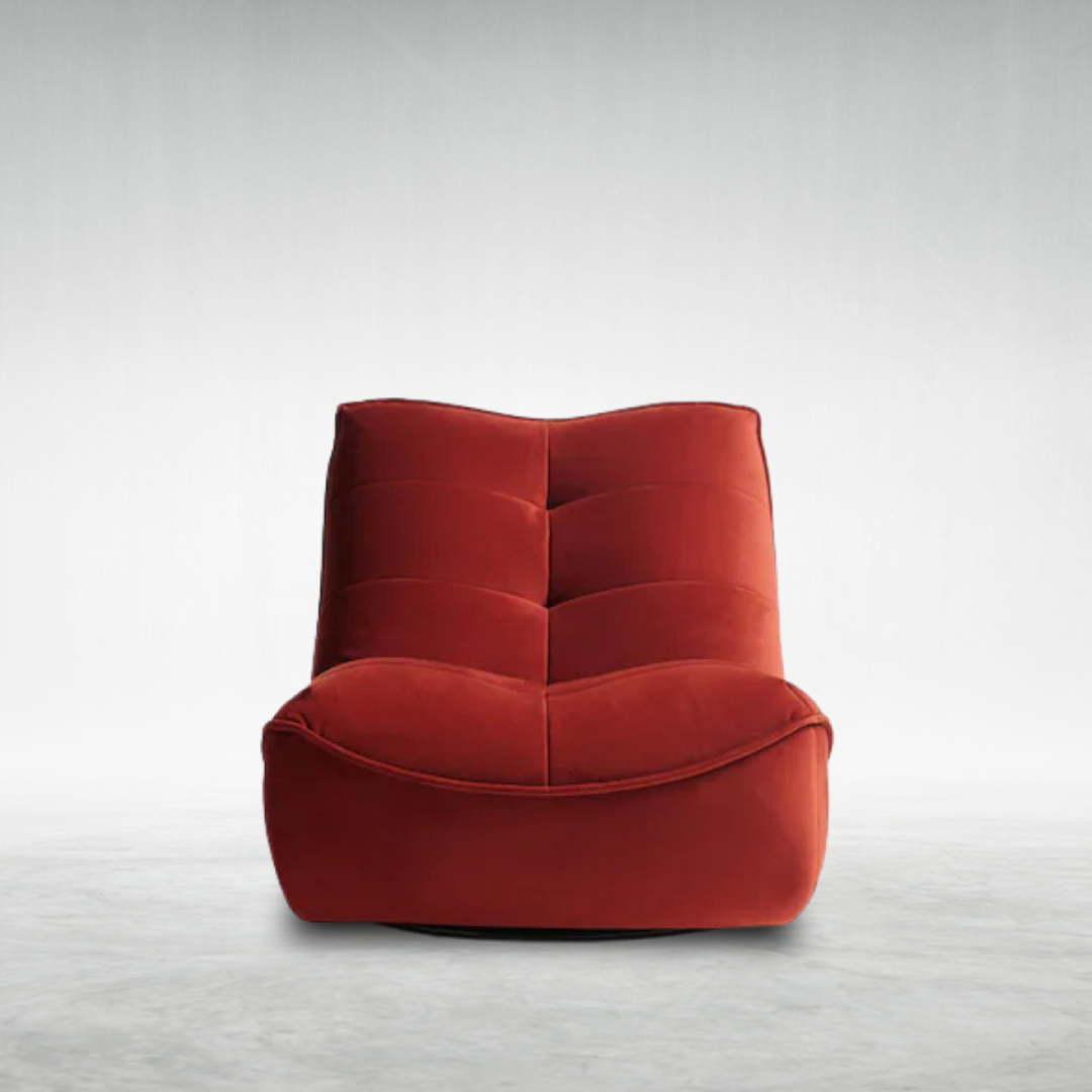 LUCCI-Soft velvet swivel chair