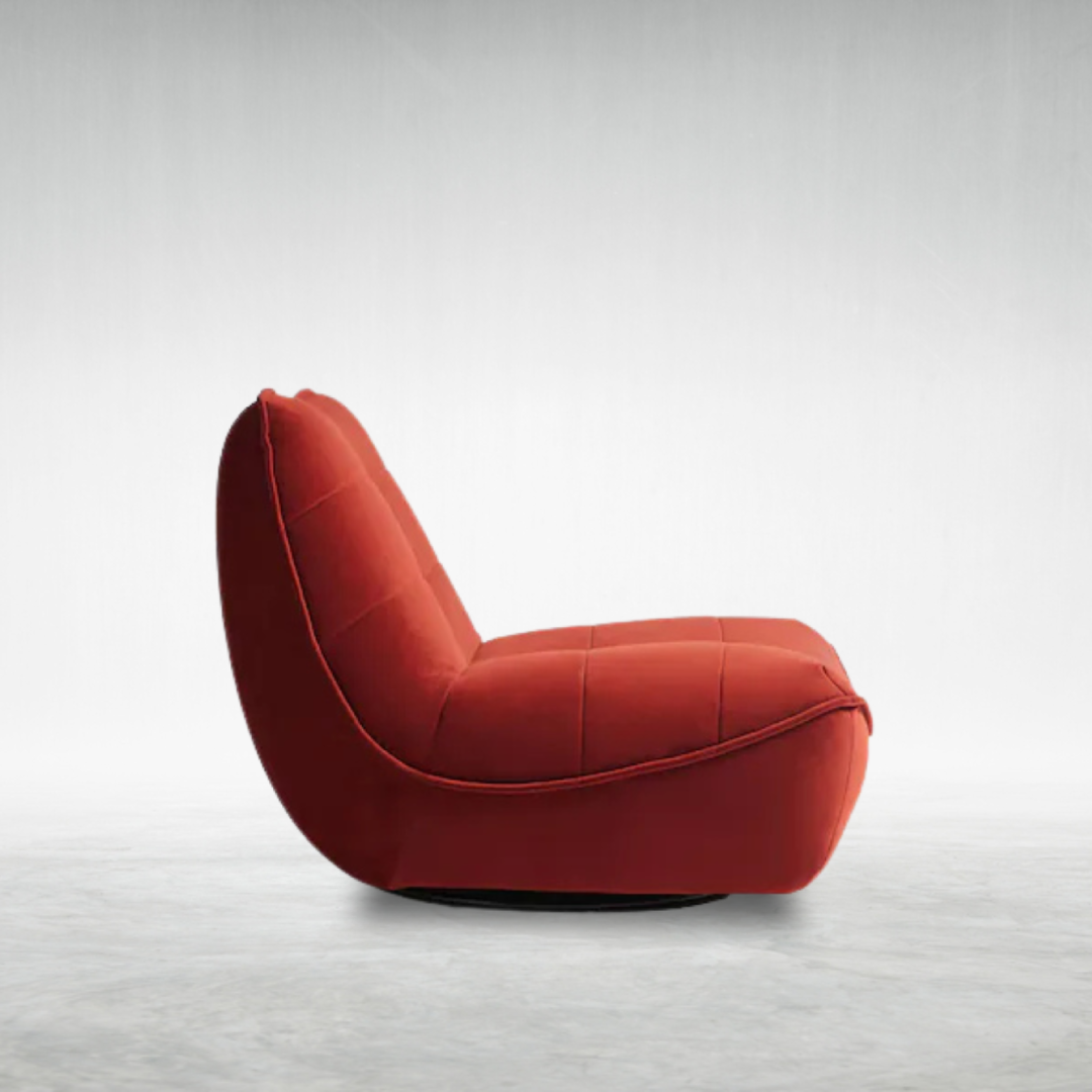 LUCCI-Soft velvet swivel chair