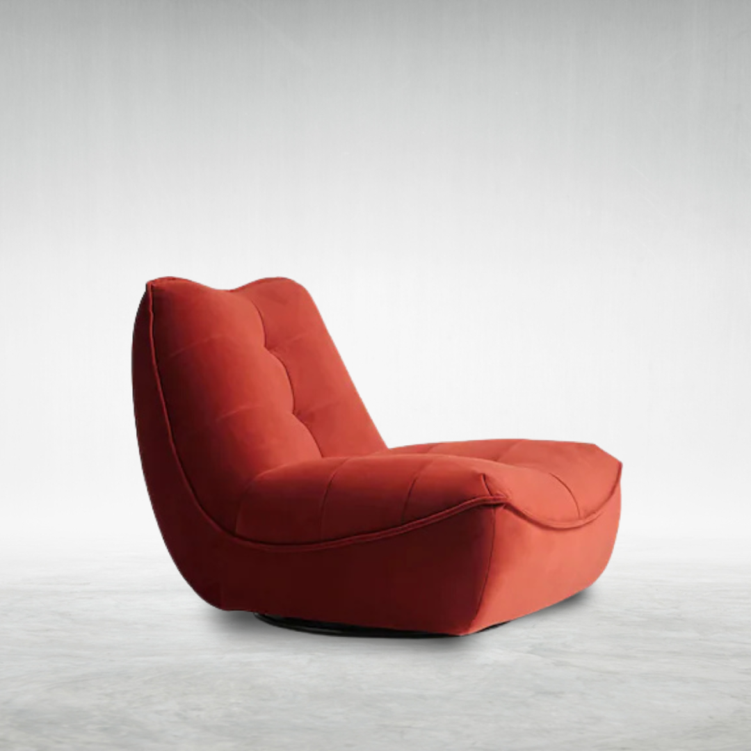 LUCCI-Soft velvet swivel chair