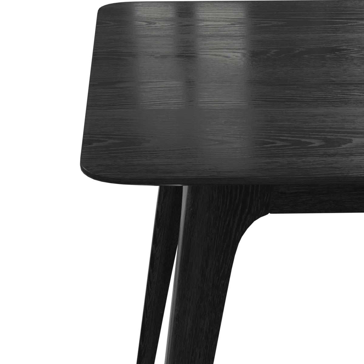 ARMGRAT - 4 seater wooden dark walnut dining