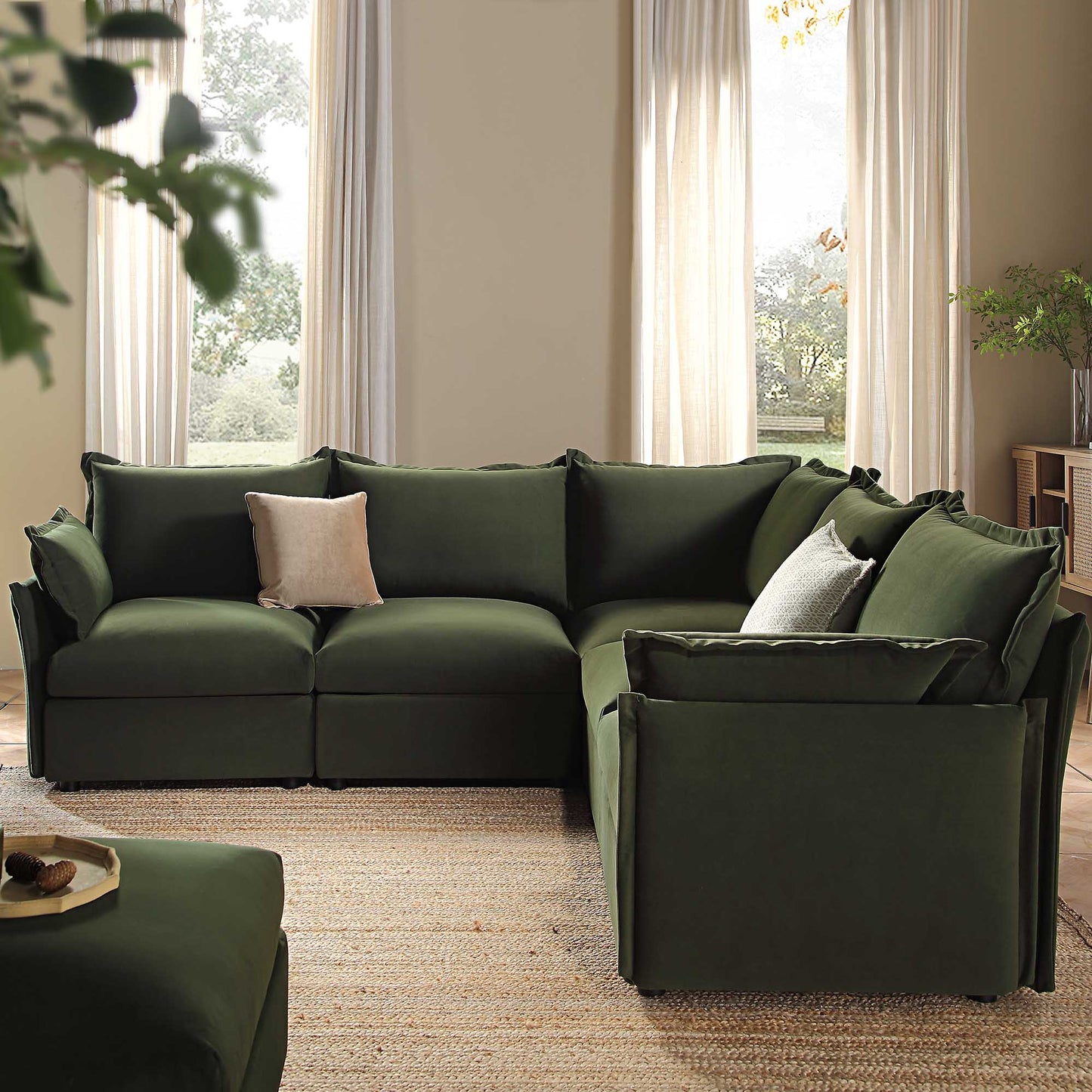 Bryon - corner sofa + Ottoman