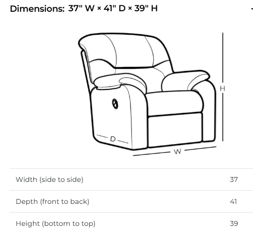 Hugger -Contemporary Recliner