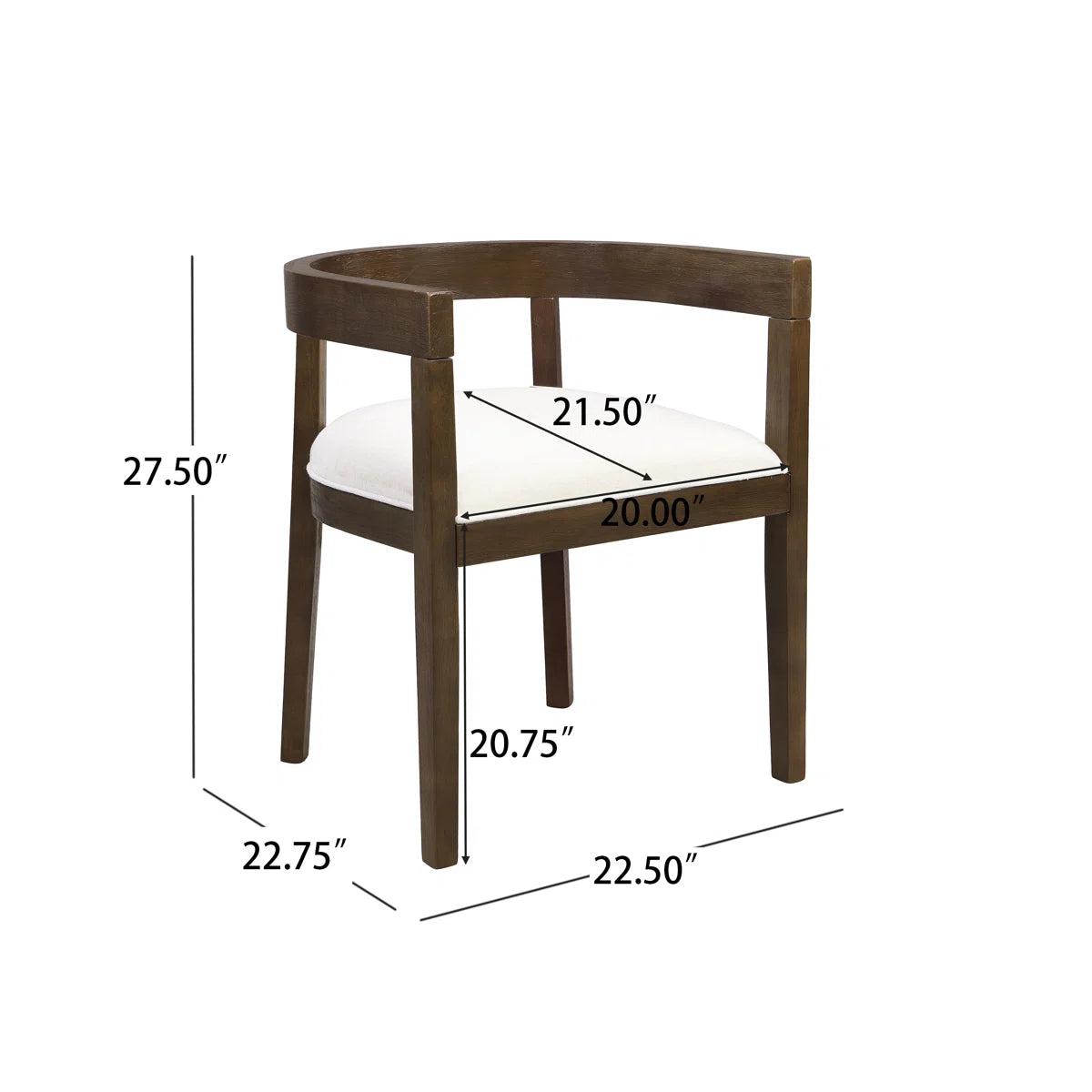 Inesa 7-Piece Wood Upholstered Dining Set