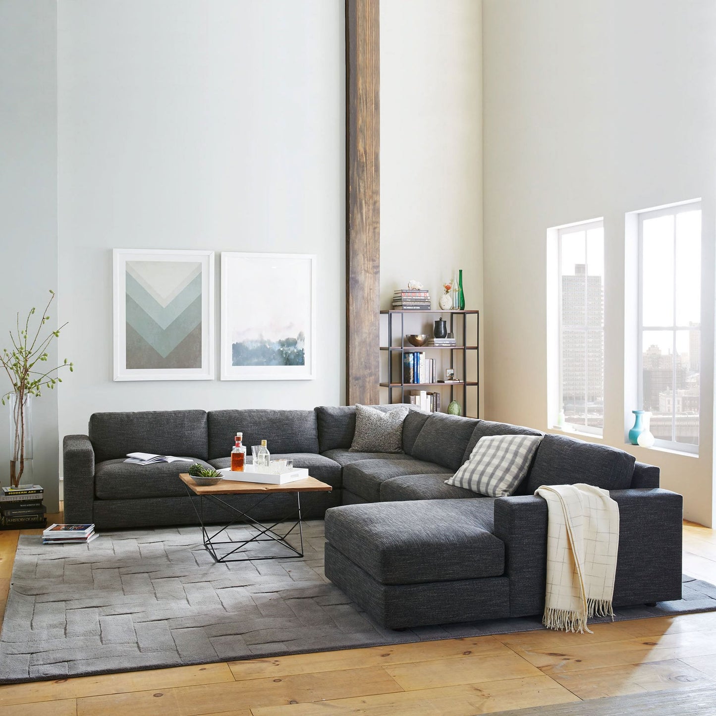 Urban 4-Piece Chaise Sectional (106")