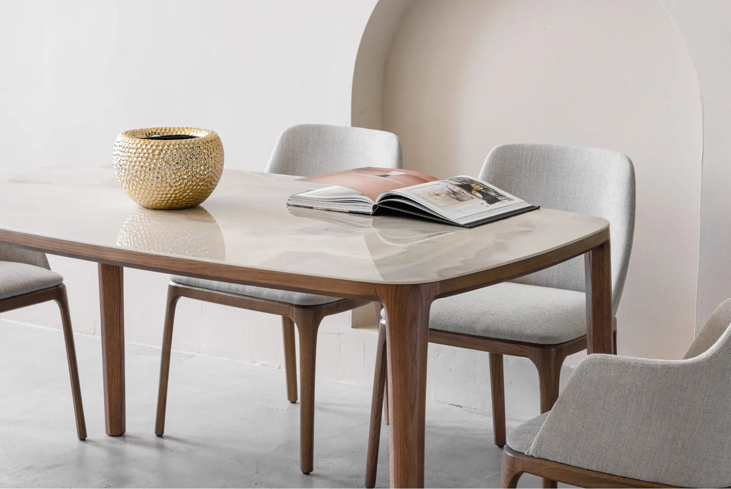 IZI - Composite Stone top Dining Table