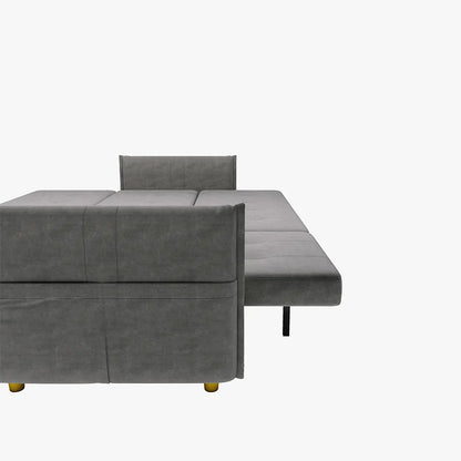 3 Seater Fold Out Sofa cum Bed In Grey Colour