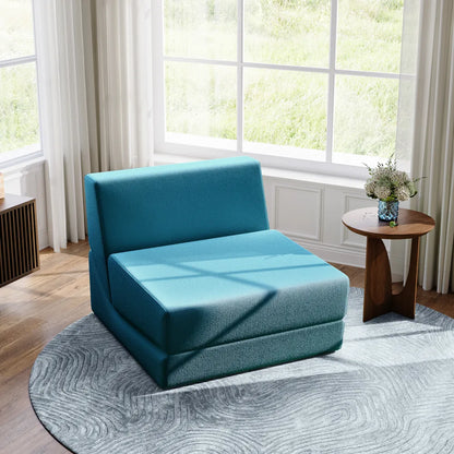 Blue Folding Sofa Bed