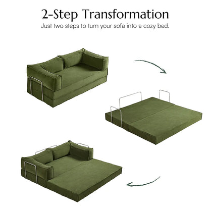 King Size 3-Seater Fold Out Sofa Bed