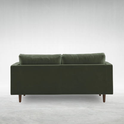 2" Tufted Velvet Loveseat - Plush Pacific Green