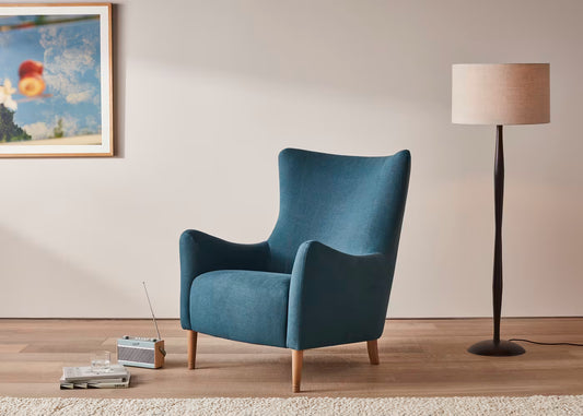 Haven Loft Chair with Wood Legs