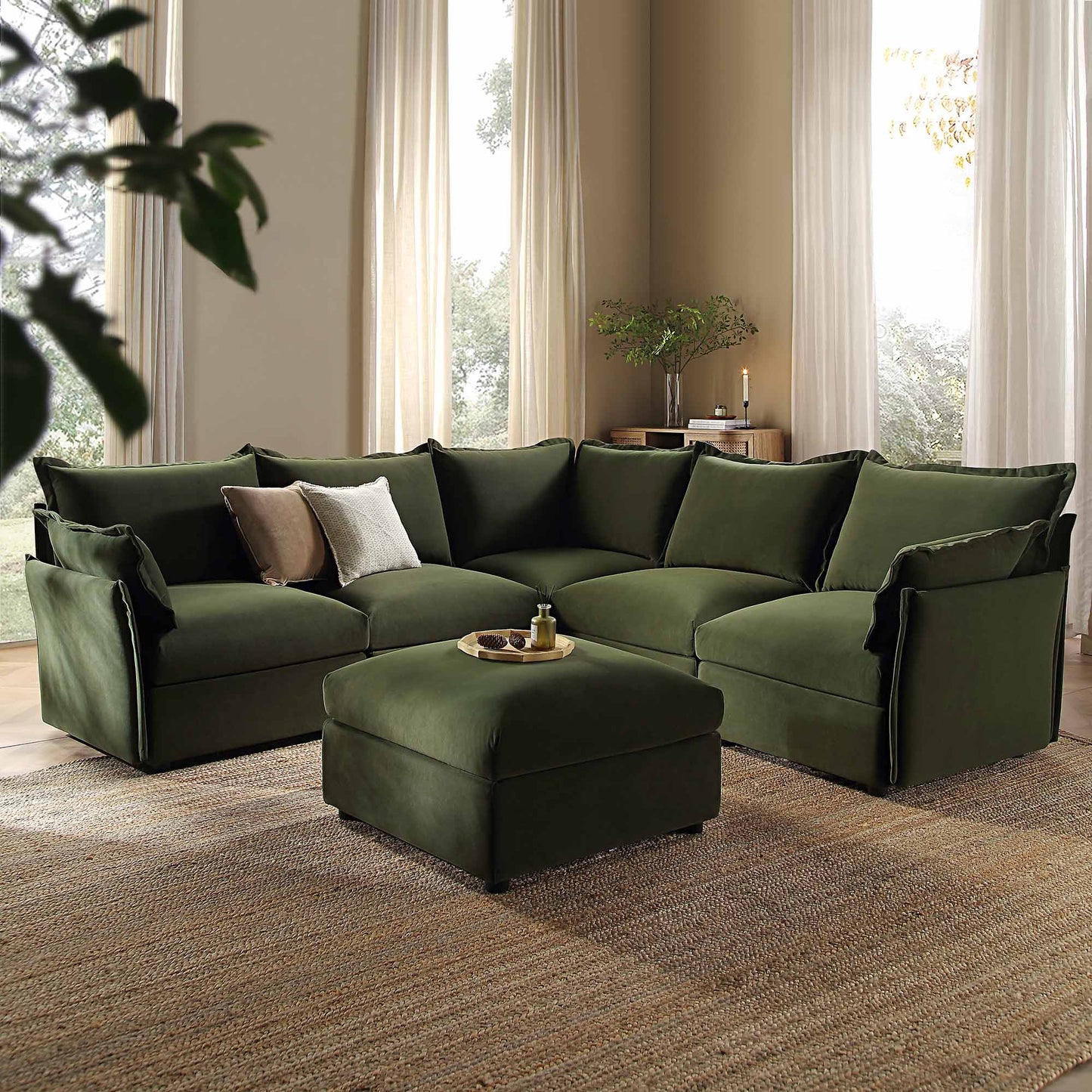 Bryon - corner sofa + Ottoman
