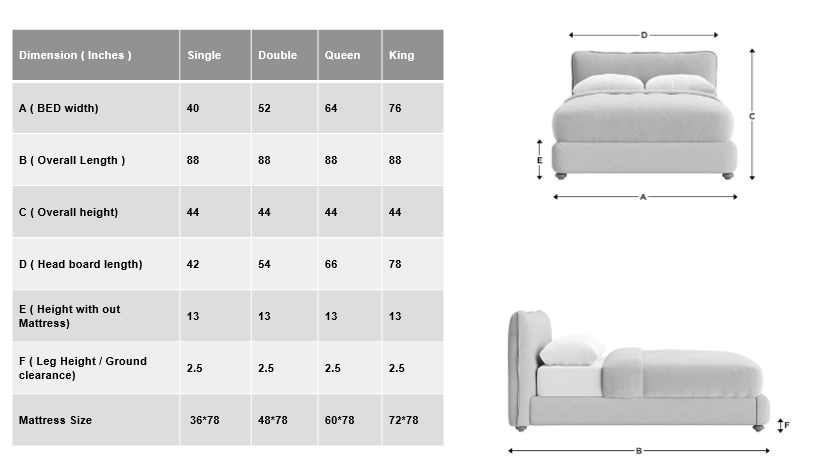 Ragaa- Super Soft French Bed