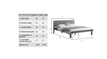 Rubby- Solid wood Bed