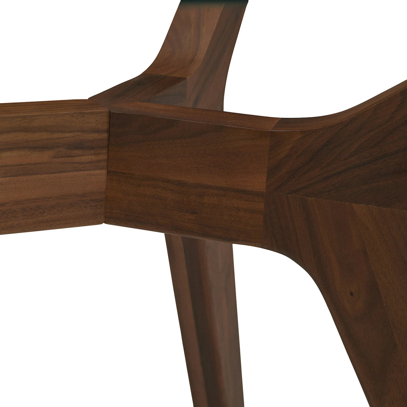 Emmer 71" Glass Dining Table - Walnut
