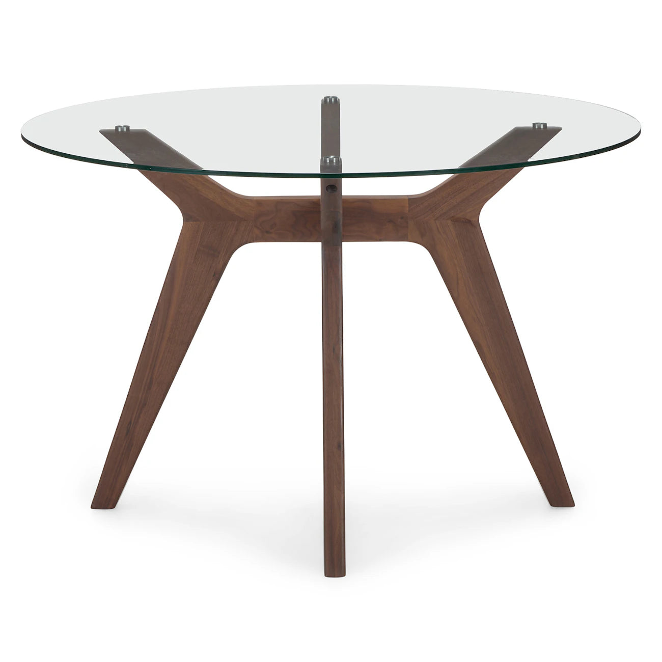 Emmer- Round Glass top dining table