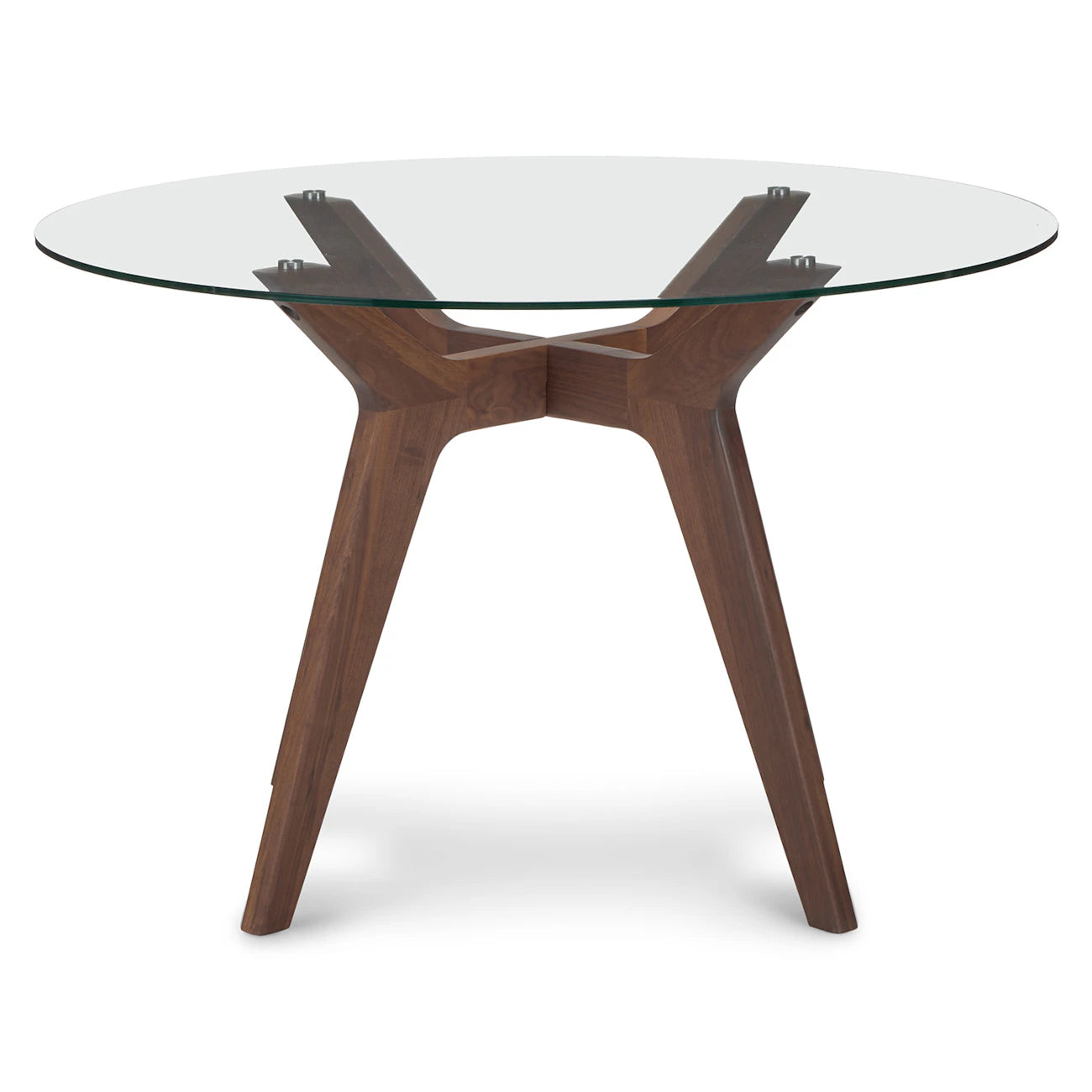 Emmer- Round Glass top dining table