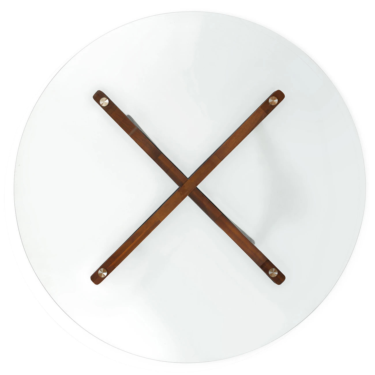Emmer- Round Glass top dining table