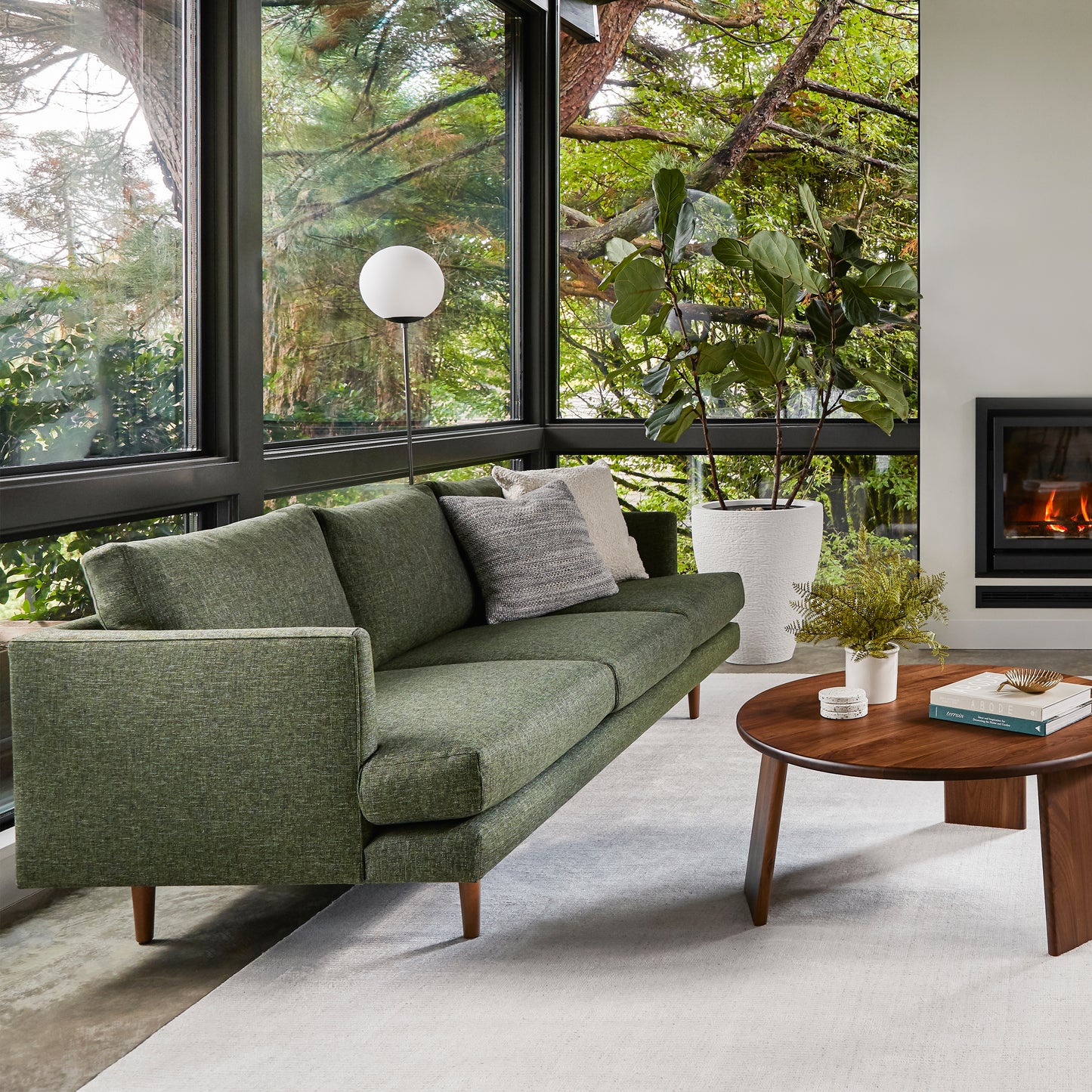 JEFFRY- Forest green Modular Sofa