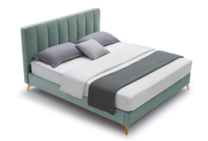 King / Queen Size Velvet Upholstered Bed