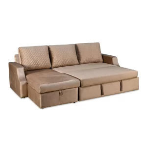 Sofa Cum Bed with Left Lounger & Storage